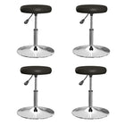 Dining chairs 4 pcs artificial leather black