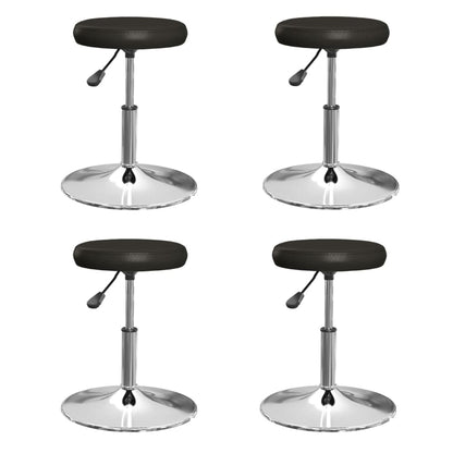 Eetkamerstoelen Kunstleer 4 Zwart
