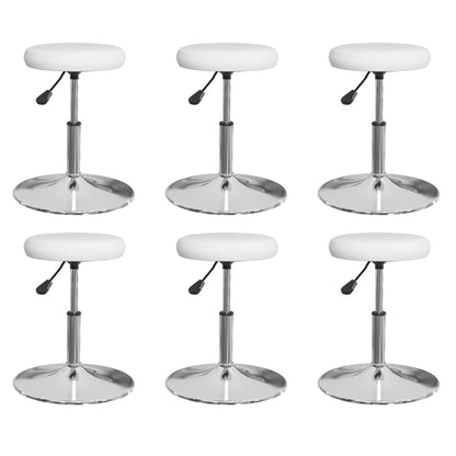 Eetkamerstoelen Kunstleer 6 Wit