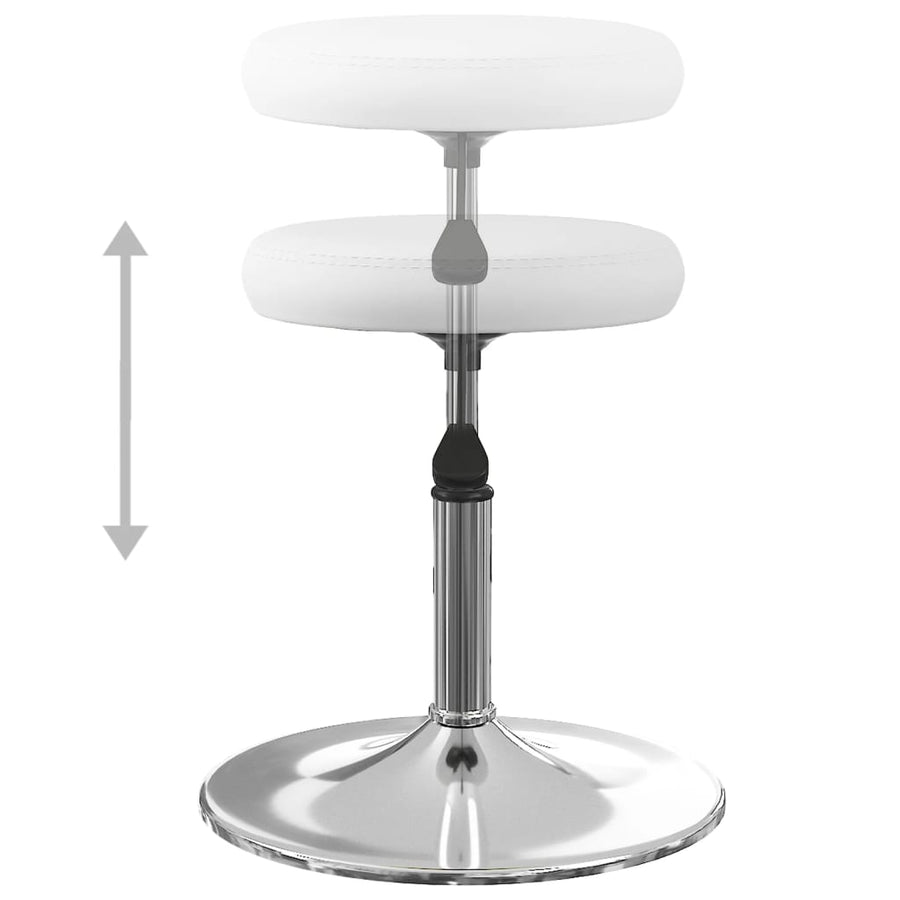 Eetkamerstoelen Kunstleer 6 Wit