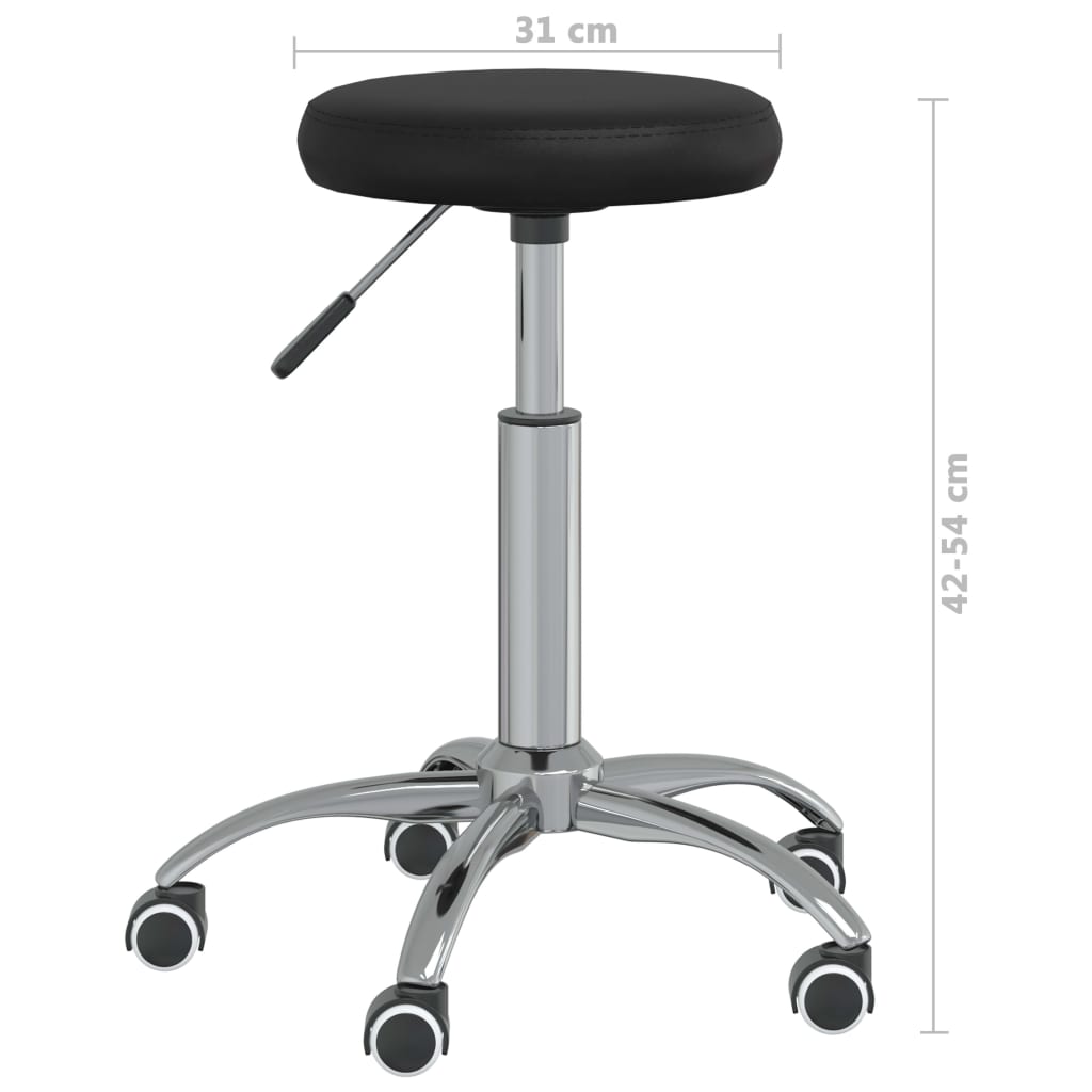 Massagekruk Kunstleer Zwart