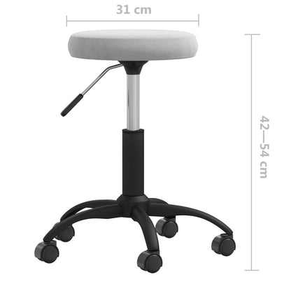 Eetkamerstoel Fluweel Lichtgrijs