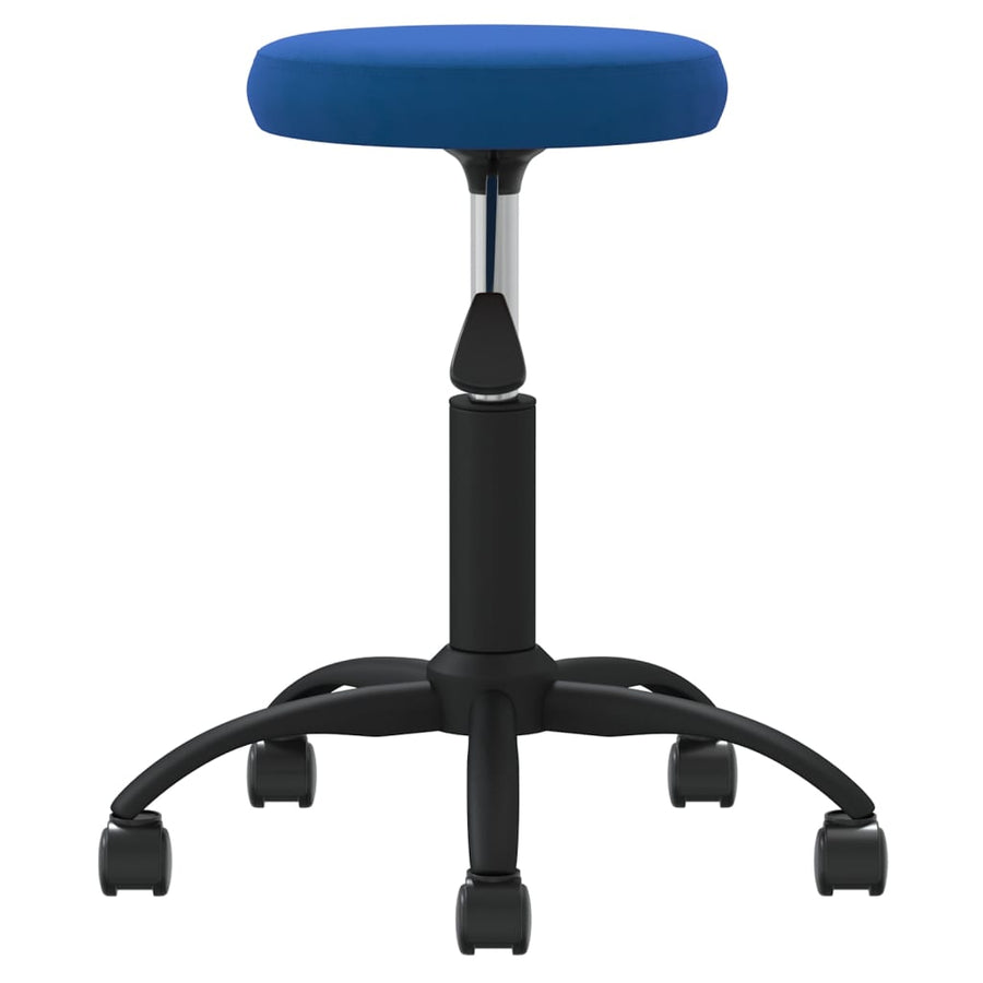 Eetkamerstoel fluweel blauw
