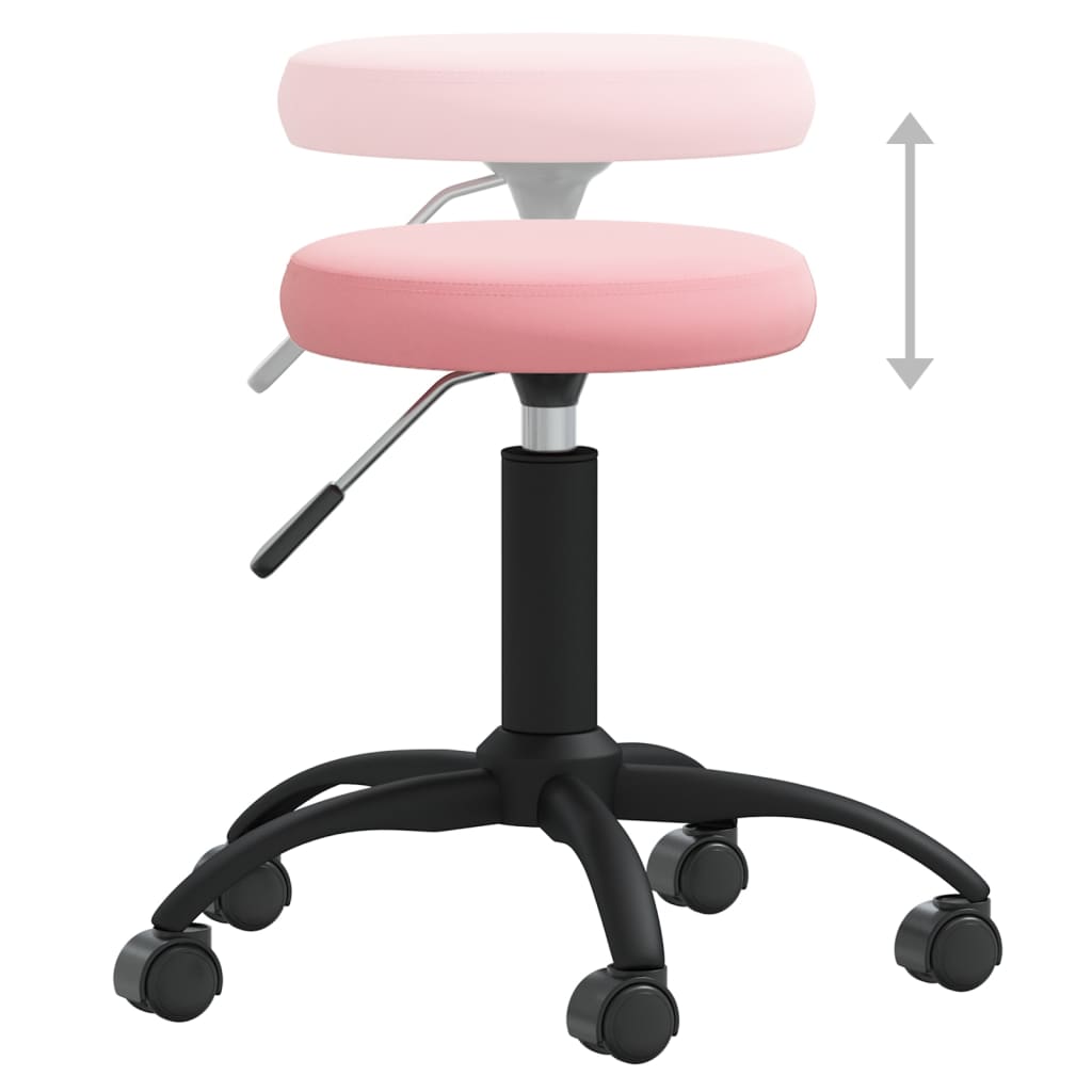 Eetkamerstoel Fluweel Roze