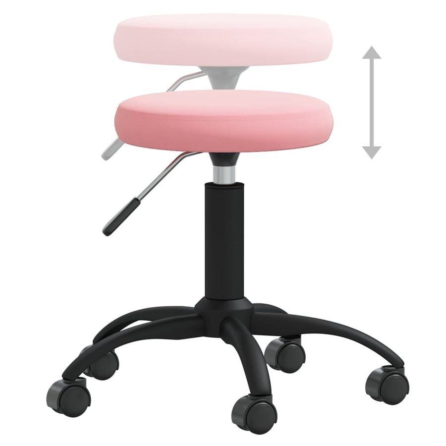 Eetkamerstoel Fluweel Roze