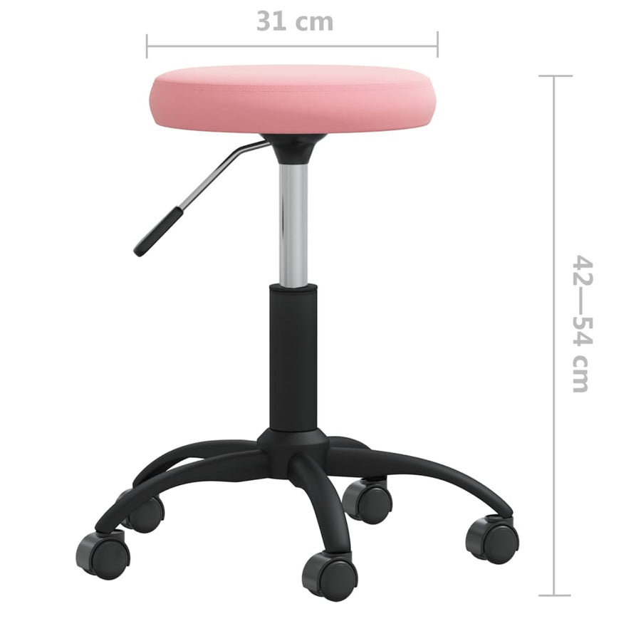 Eetkamerstoel Fluweel Roze