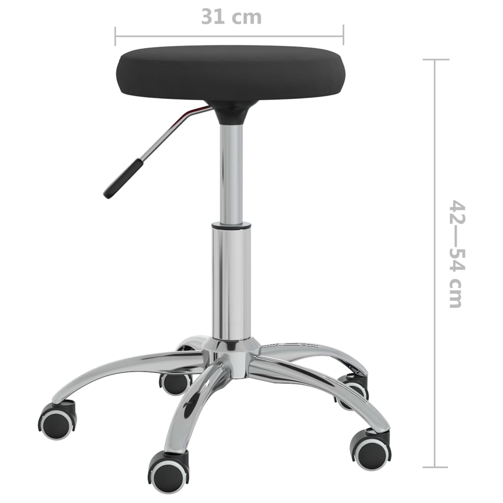 Massagekruk Fluweel Zwart