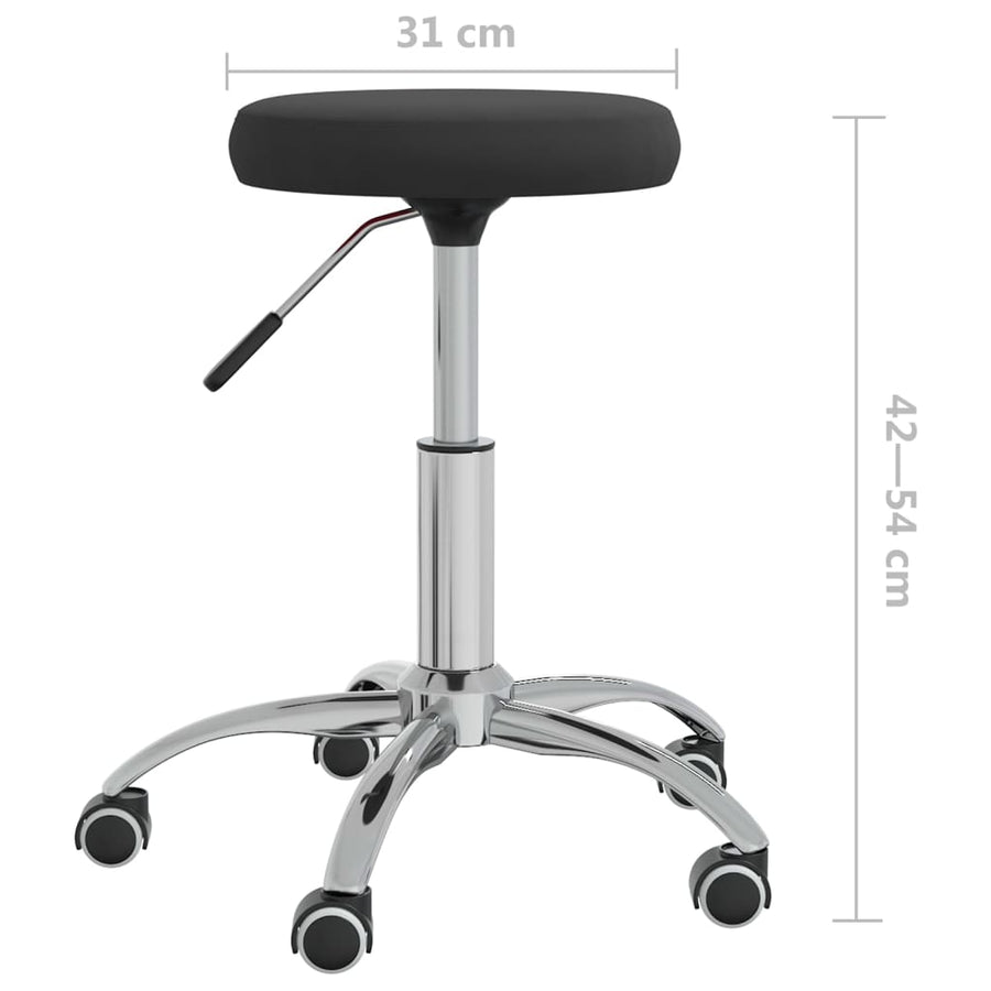 Massagekruk Fluweel Zwart