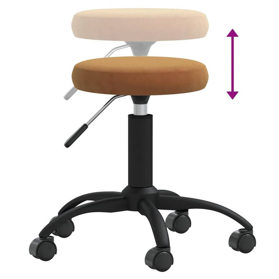 Massagekruk fluweel bruin