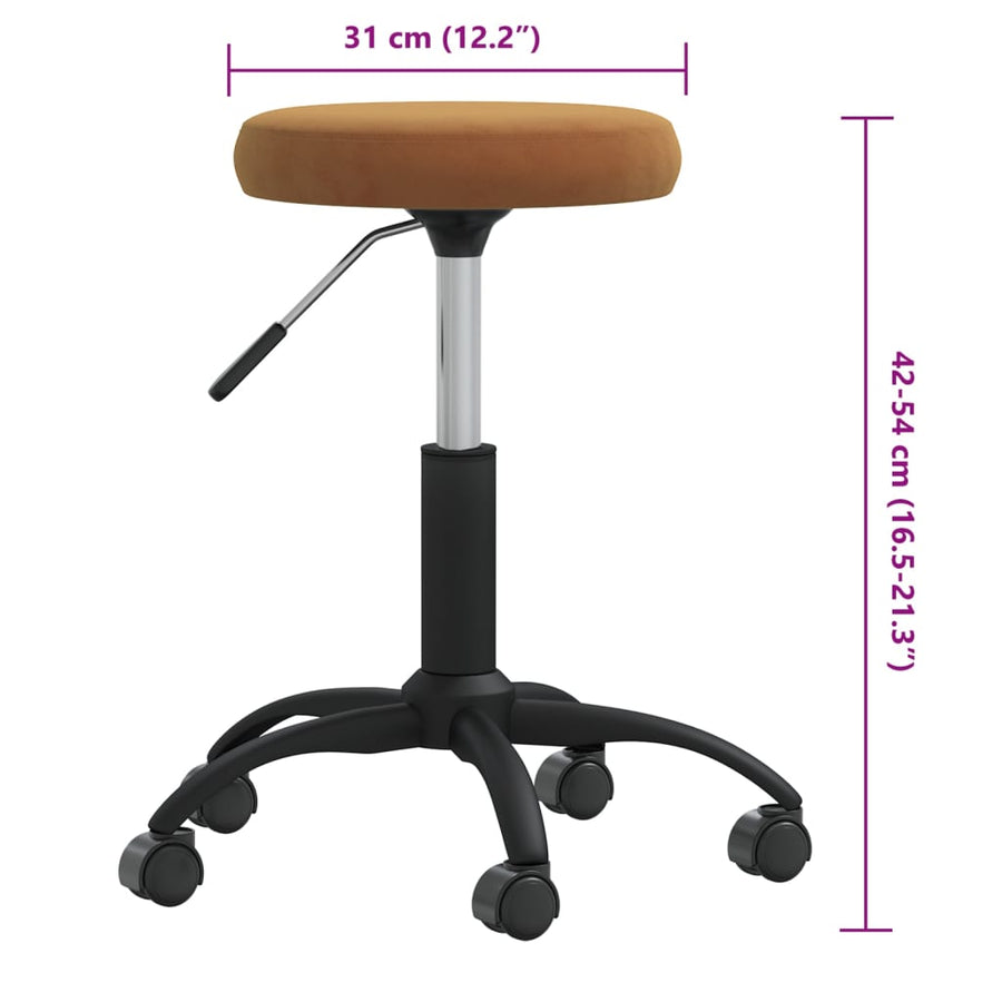 Massagekruk fluweel bruin