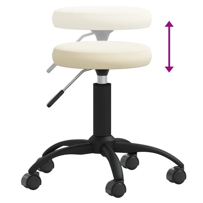 Massagekruk fluweel crèmekleurig