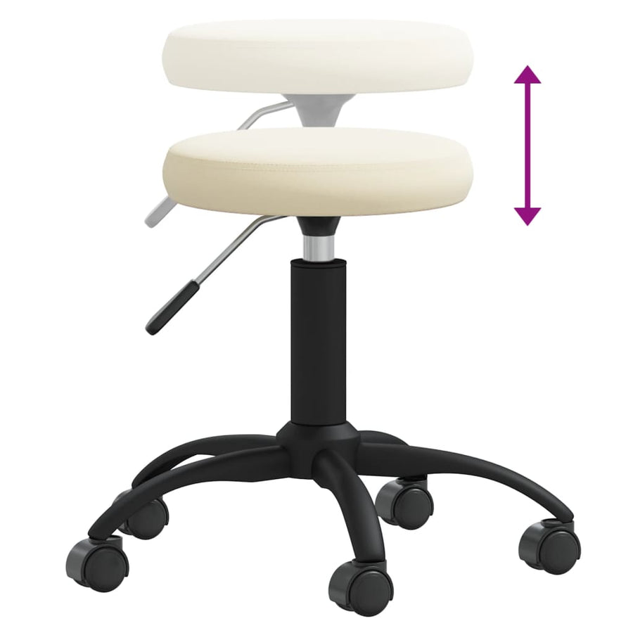 Massagekruk fluweel crèmekleurig