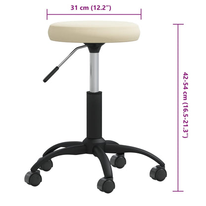 Massagekruk fluweel crèmekleurig