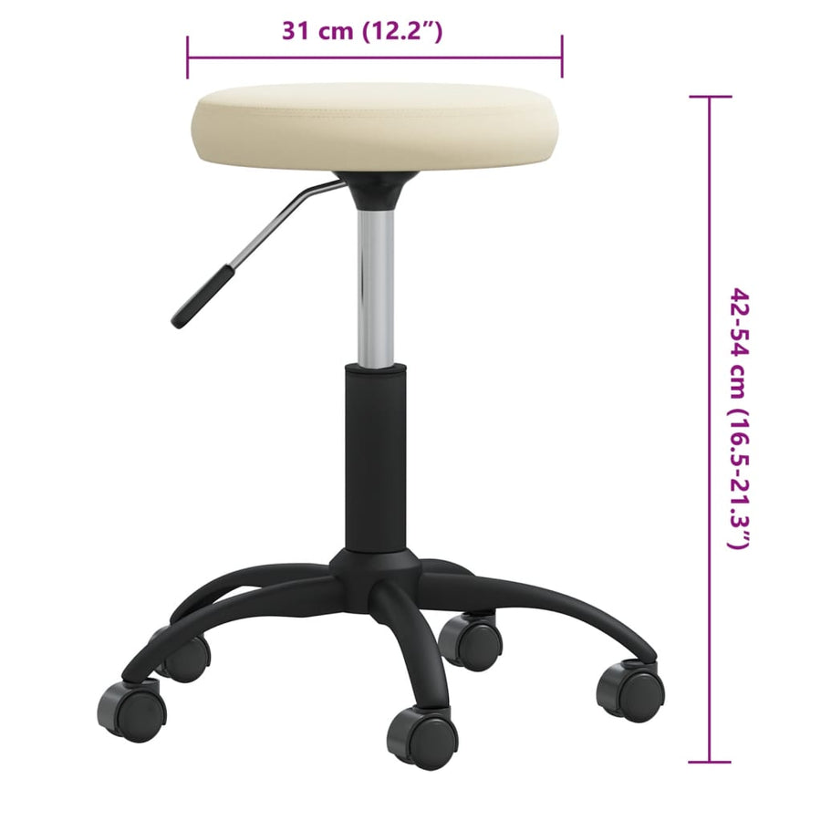 Massagekruk fluweel crèmekleurig