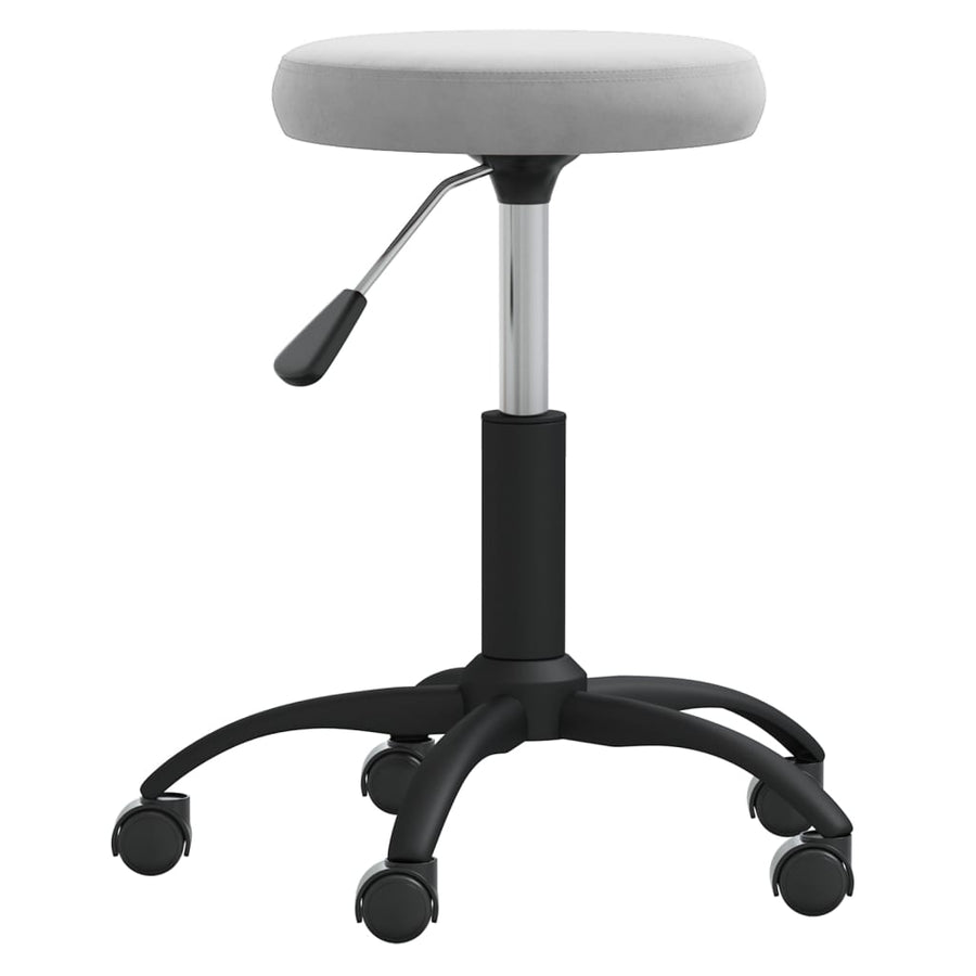 Massagekruk Fluweel Lichtgrijs