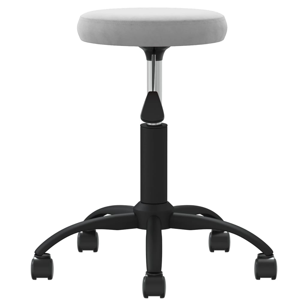 Massagekruk Fluweel Lichtgrijs