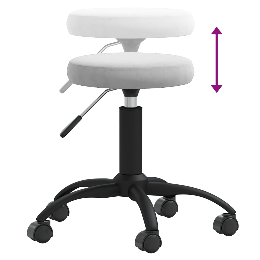 Massagekruk Fluweel Lichtgrijs