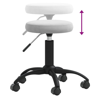 Massagekruk Fluweel Lichtgrijs