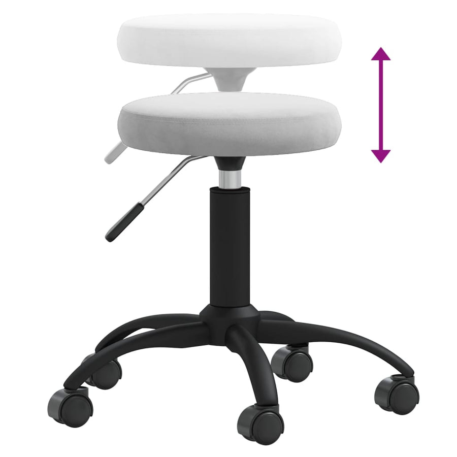 Massagekruk Fluweel Lichtgrijs