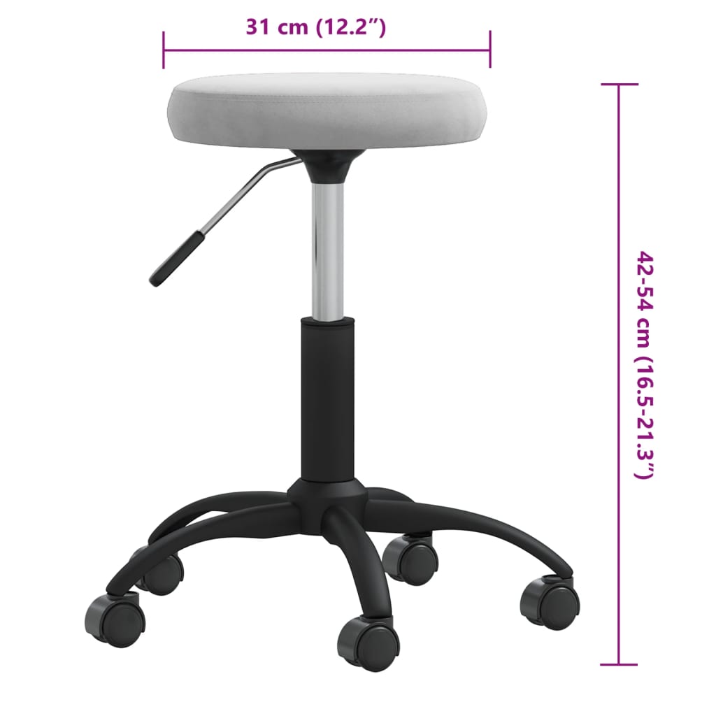 Massagekruk Fluweel Lichtgrijs