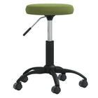 Light green velvet massage stool