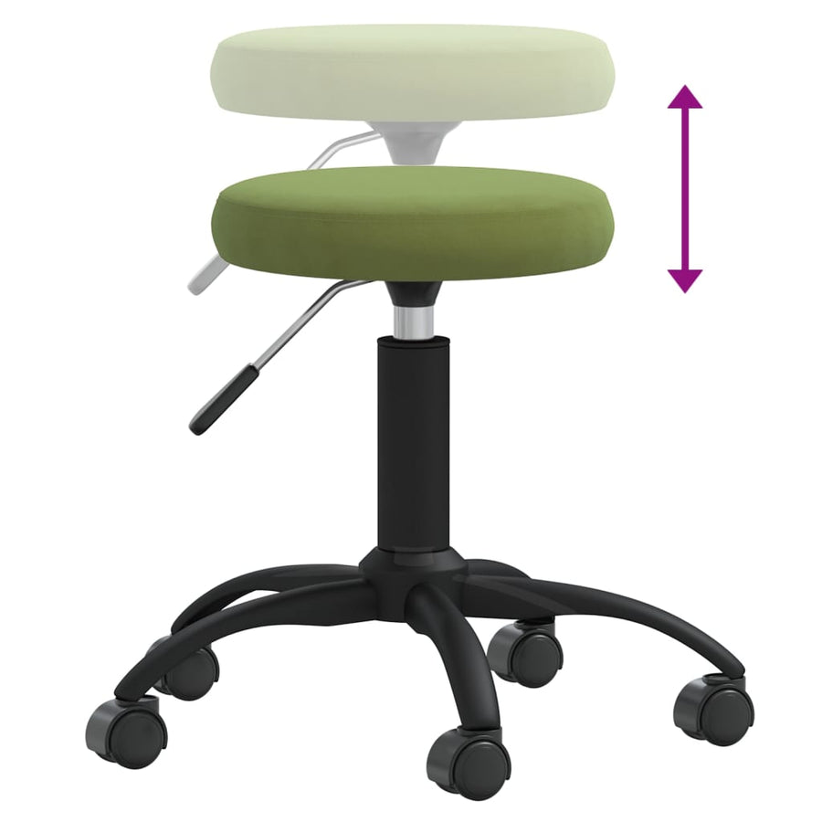 Massagekruk fluweel lichtgroen