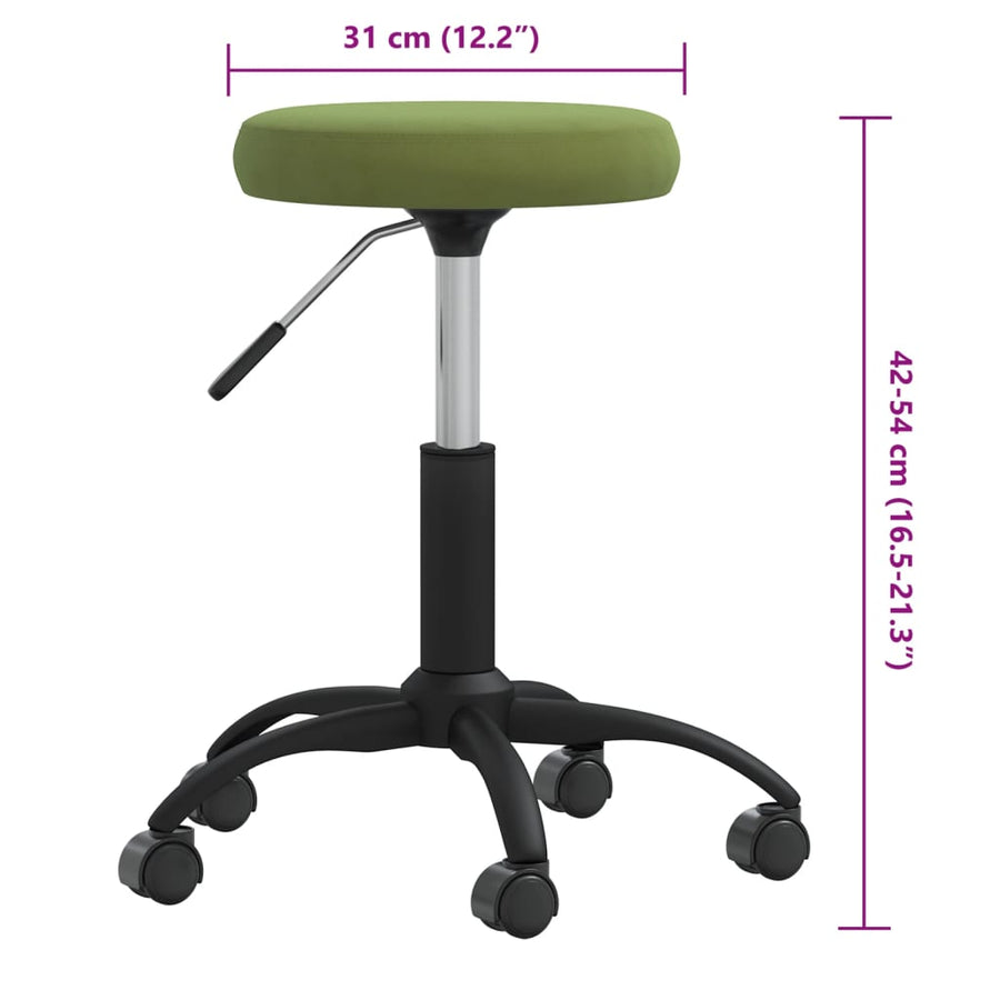 Massagekruk fluweel lichtgroen