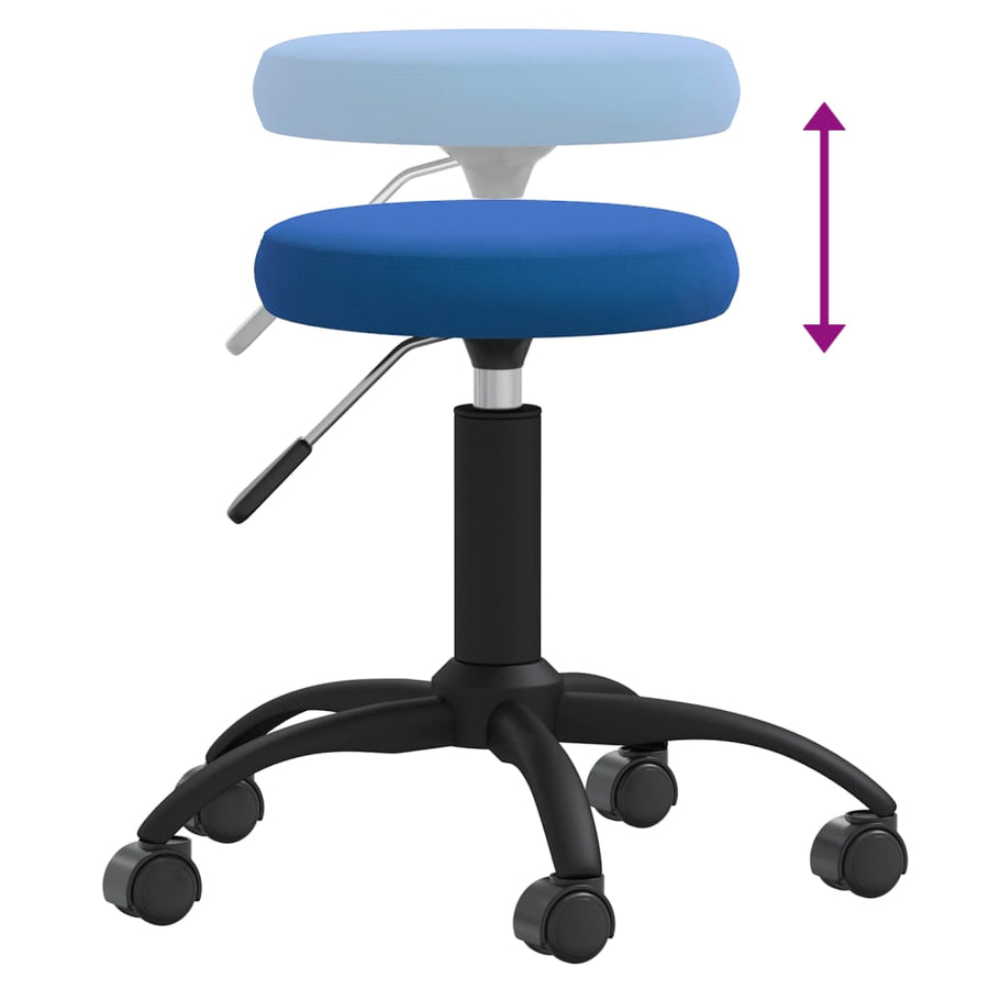 Massagekruk fluweel blauw