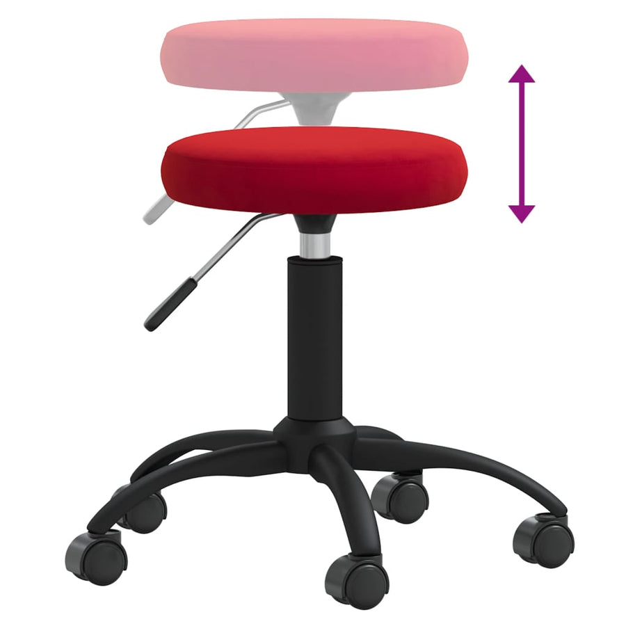 Massagekruk fluweel wijnrood