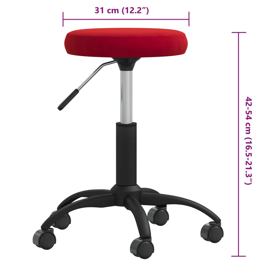 Massagekruk fluweel wijnrood