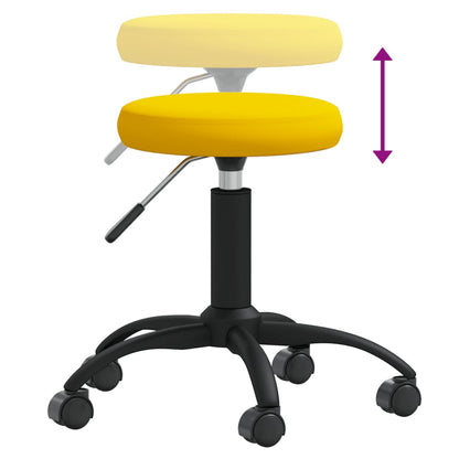 Massagekruk fluweel mosterdgeel