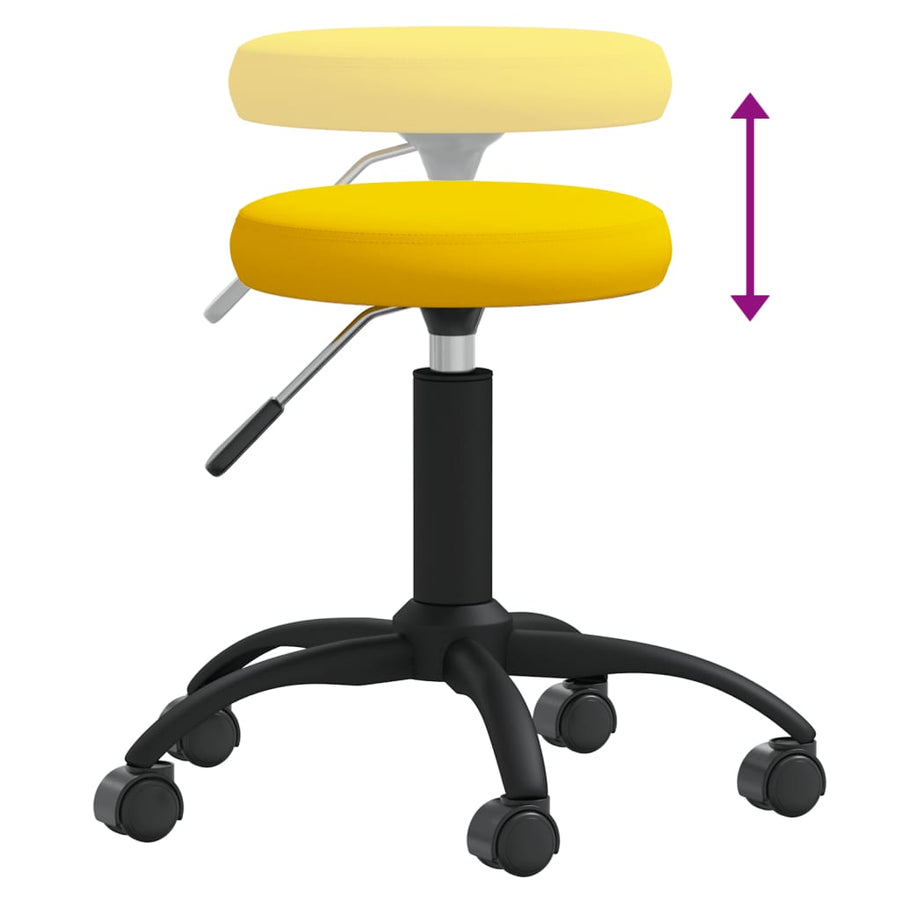 Massagekruk fluweel mosterdgeel