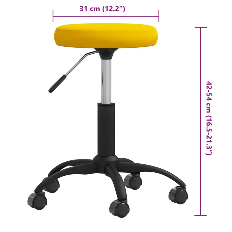 Massagekruk fluweel mosterdgeel