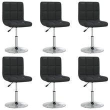 Eetkamerstoelen 6 St Kunstleer Zwart