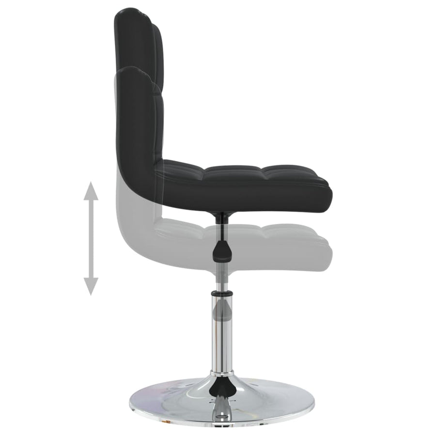 Eetkamerstoelen 6 St Kunstleer Zwart