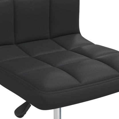 Eetkamerstoelen 6 St Kunstleer Zwart
