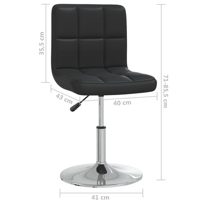Eetkamerstoelen 6 St Kunstleer Zwart