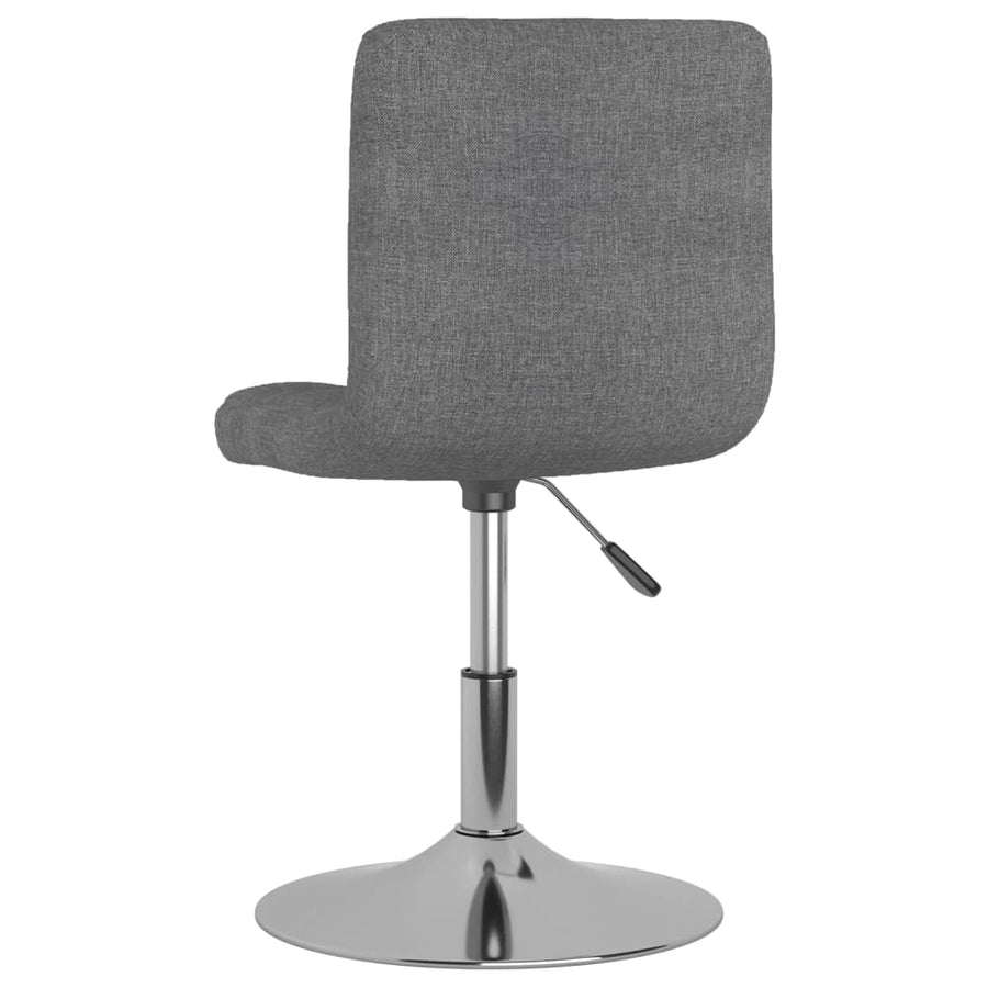 Eetkamerstoelen 4 St Draaibaar Stof Lichtgrijs