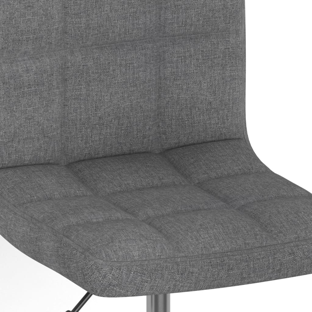 Eetkamerstoelen 4 St Draaibaar Stof Lichtgrijs
