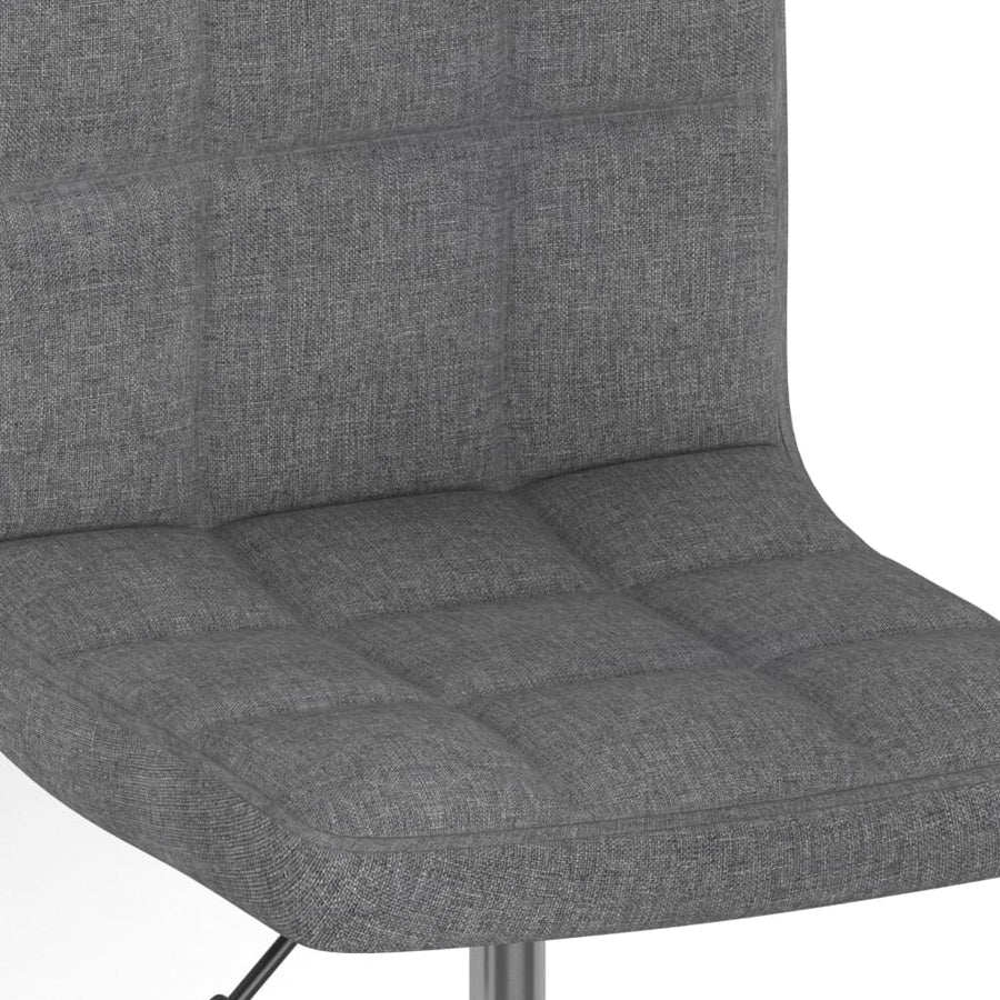 Eetkamerstoelen 4 St Draaibaar Stof Lichtgrijs