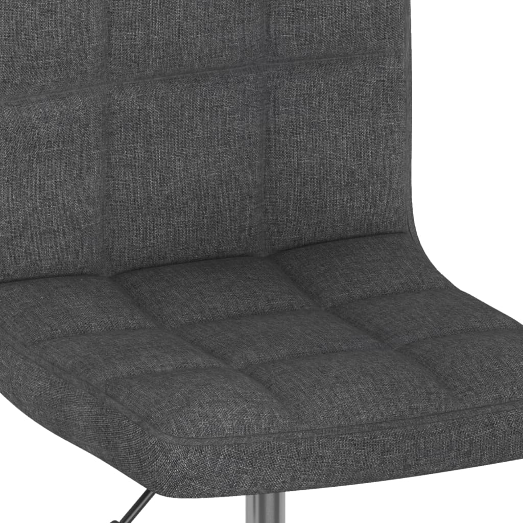Eetkamerstoelen 4 St Draaibaar Stof Donkergrijs