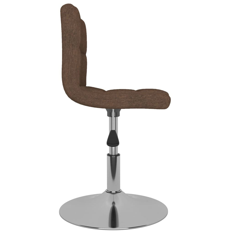 Eetkamerstoelen Draaibaar 4 St Stof Bruin