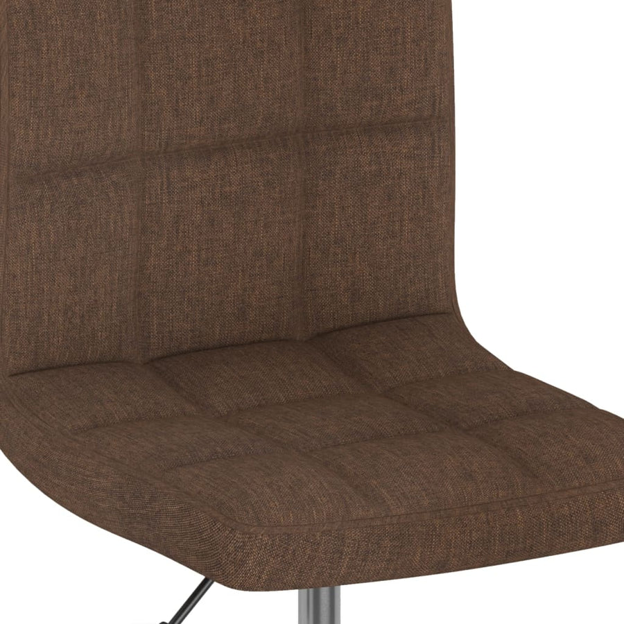 Eetkamerstoelen Draaibaar 4 St Stof Bruin