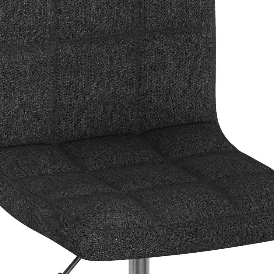 Eetkamerstoelen 4 St Draaibaar Stof Zwart