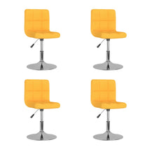 Eetkamerstoelen Draaibaar 4 St Stof Geel