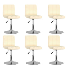 Eetkamerstoelen 6 St Stof Crèmekleurig