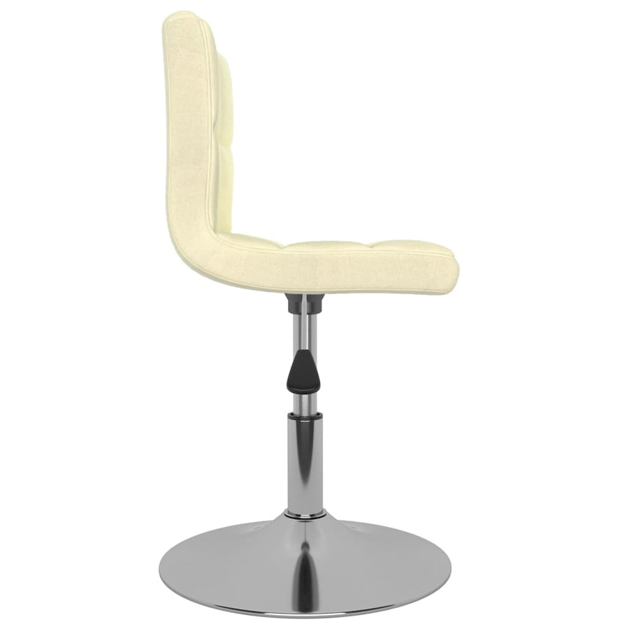 Eetkamerstoelen 6 St Stof Crèmekleurig