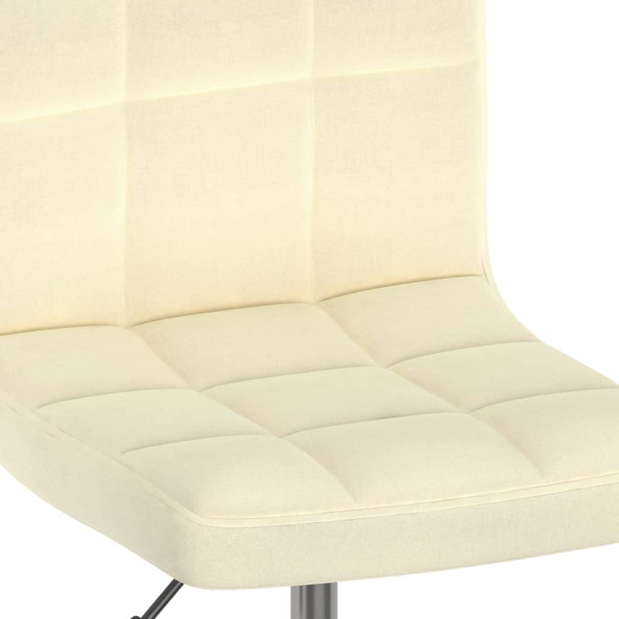 Eetkamerstoelen 6 St Stof Crèmekleurig