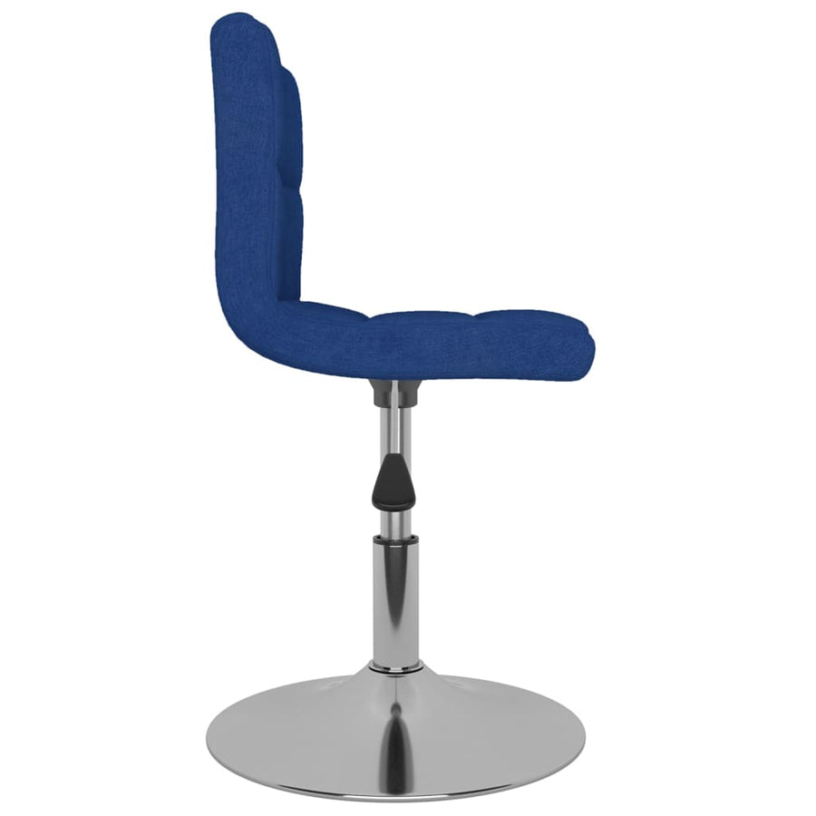 Eetkamerstoelen Draaibaar 6 St Stof Blauw