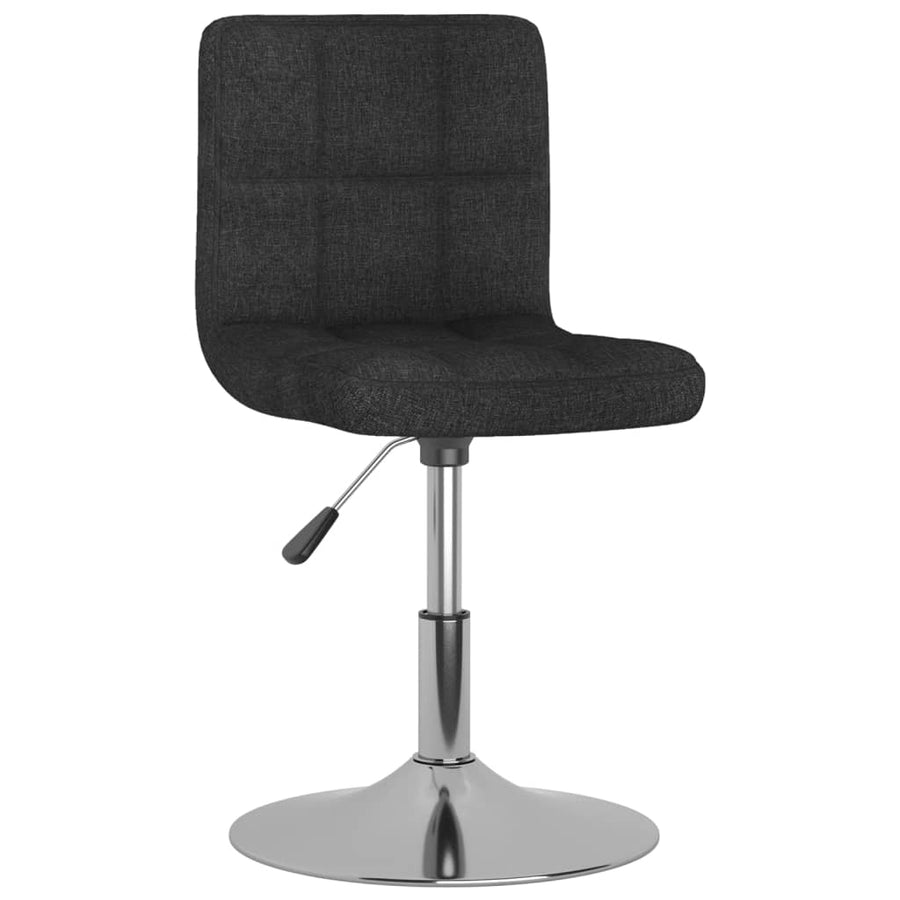 Eetkamerstoelen Draaibaar Stof 6 Zwart